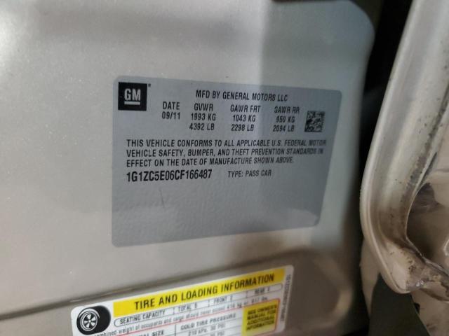 1G1ZC5E06CF166487 - 2012 CHEVROLET MALIBU 1LT BEIGE photo 12