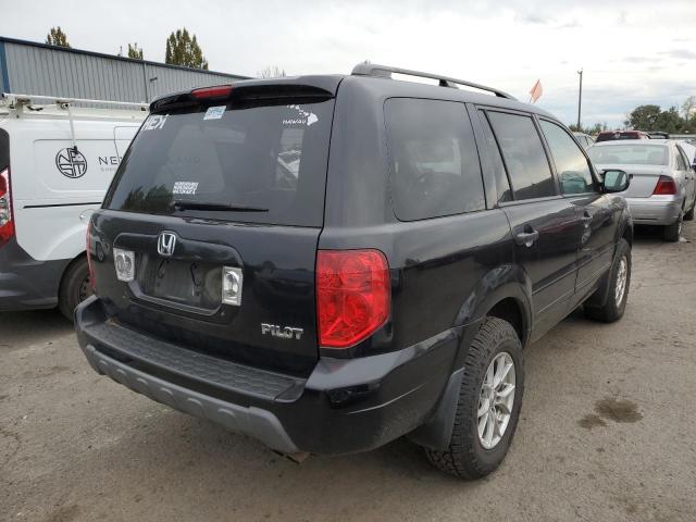 2HKYF18744H592858 - 2004 HONDA PILOT EXL BLACK photo 3