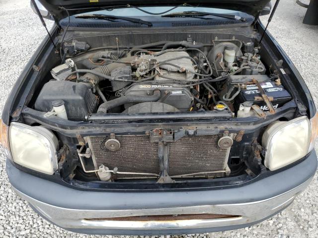 5TBRN3410YS015497 - 2000 TOYOTA TUNDRA ACCESS CAB SR5 BLACK photo 11
