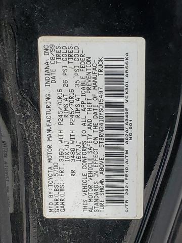 5TBRN3410YS015497 - 2000 TOYOTA TUNDRA ACCESS CAB SR5 BLACK photo 12