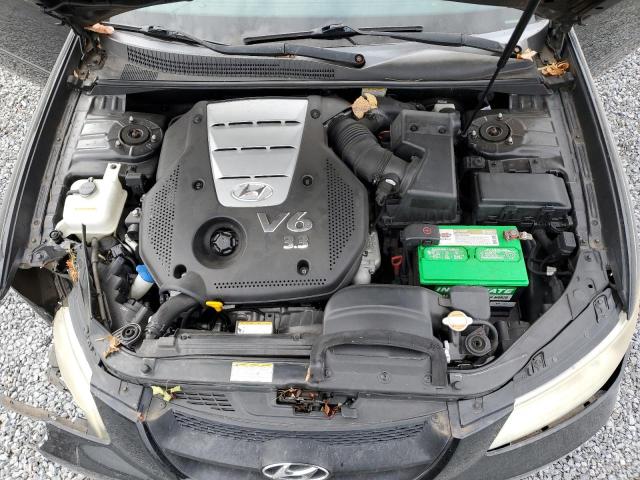 5NPEU46FX6H009569 - 2006 HYUNDAI SONATA GLS BLACK photo 11