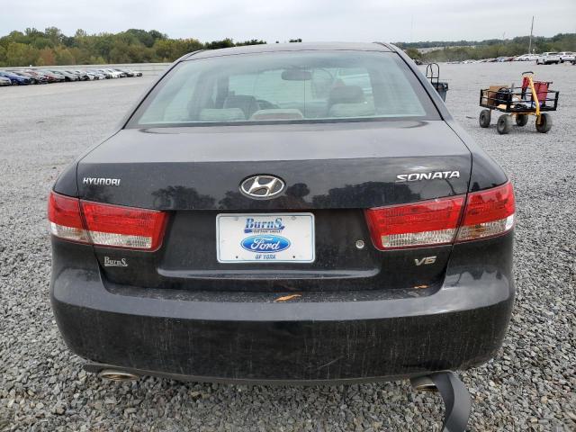 5NPEU46FX6H009569 - 2006 HYUNDAI SONATA GLS BLACK photo 6