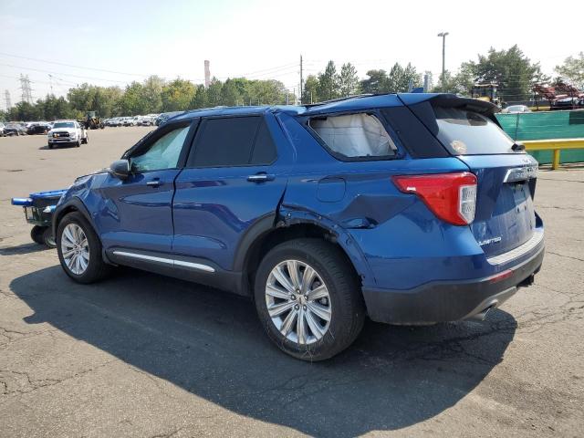 1FM5K8FW3LGC95354 - 2020 FORD EXPLORER LIMITED BLUE photo 2