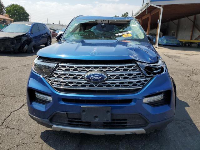 1FM5K8FW3LGC95354 - 2020 FORD EXPLORER LIMITED BLUE photo 5