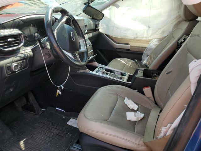 1FM5K8FW3LGC95354 - 2020 FORD EXPLORER LIMITED BLUE photo 7