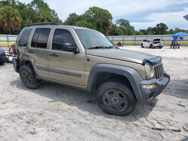 1J4GK48K83W641043 - 2003 JEEP LIBERTY SPORT GREEN photo 4