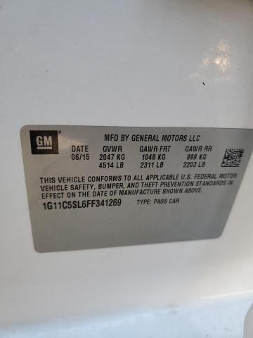 1G11C5SL6FF341269 - 2015 CHEVROLET MALIBU 1LT 白色 照片 12