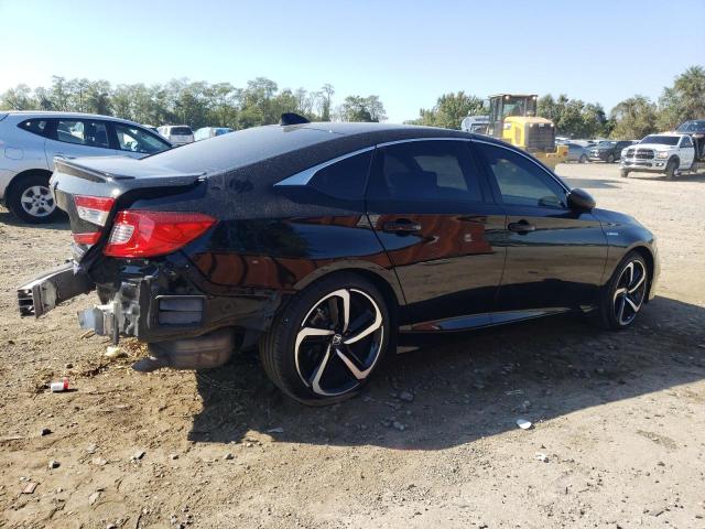 1HGCV3F23NA036244 - 2022 HONDA ACCORD HYBRID SPORT BLACK photo 3