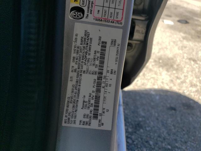 3FADP4BJ7KM142927 - 2019 FORD FIESTA SE Silber Foto 12