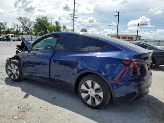7SAYGAEE3NF576220 - 2022 TESLA MODEL Y Niebieski zdjęcie 2