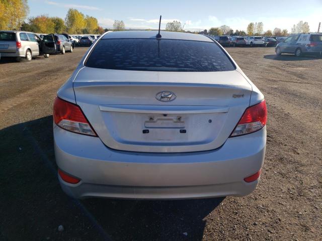 KMHCT4AE0DU272354 - 2013 HYUNDAI ACCENT GLS SILVER photo 6