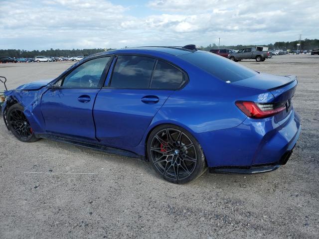 WBS33AY08NFL85884 - 2022 BMW M3 COMPETITION BLUE photo 2