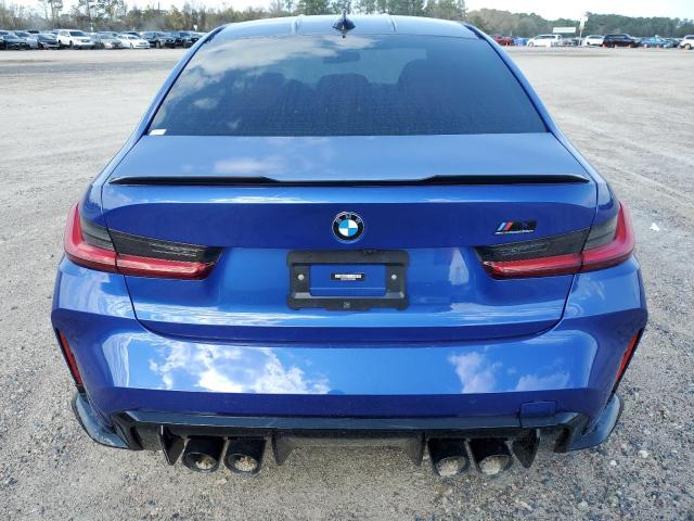 WBS33AY08NFL85884 - 2022 BMW M3 COMPETITION BLUE photo 6