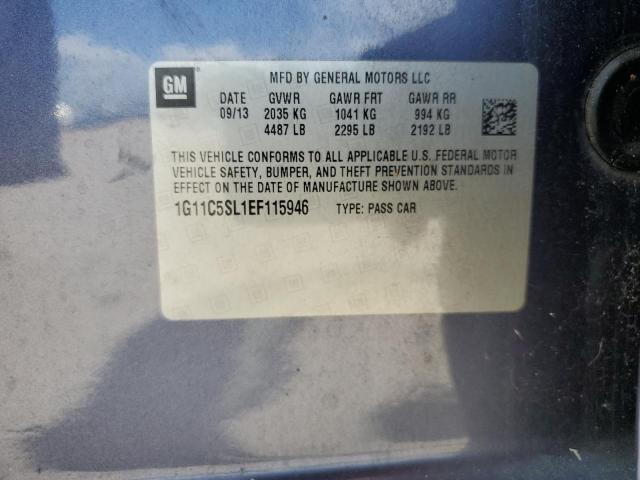 1G11C5SL1EF115946 - 2014 CHEVROLET MALIBU 1LT 蓝色 照片 12