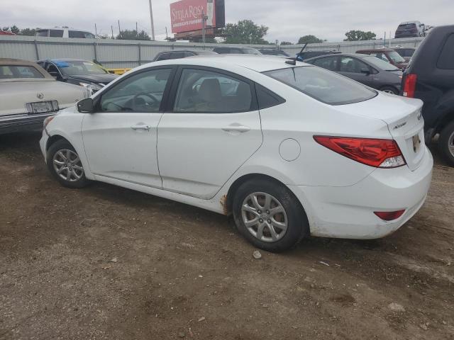 KMHCT4AE8EU693546 - 2014 HYUNDAI ACCENT GLS WHITE photo 2