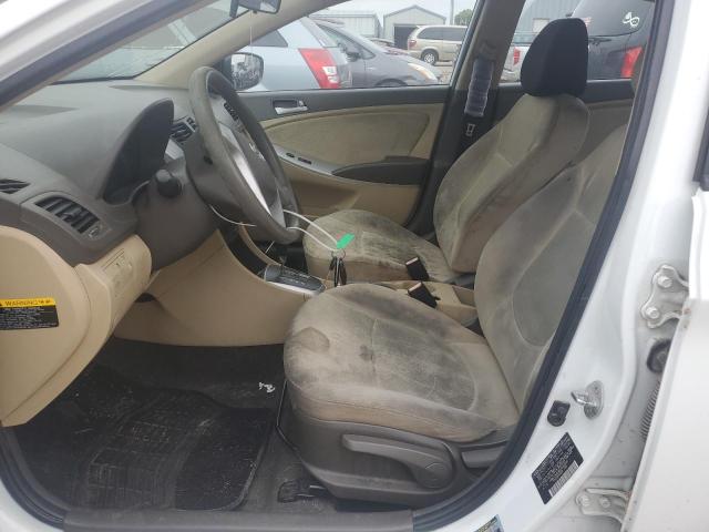 KMHCT4AE8EU693546 - 2014 HYUNDAI ACCENT GLS WHITE photo 7