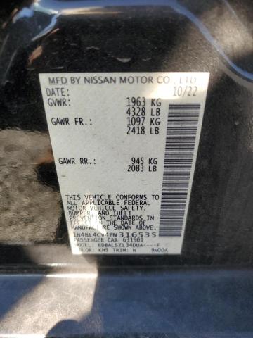 1N4BL4CV4PN316535 - 2023 NISSAN ALTIMA SR BLACK photo 13