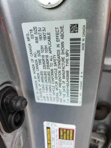 2HKRW1H8XJH508468 - 2018 HONDA CR-V EXL Silber Foto 14