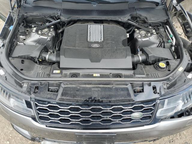 SALWR2RV1KA417837 - 2019 LAND ROVER RANGE ROVE HSE GRAY photo 12
