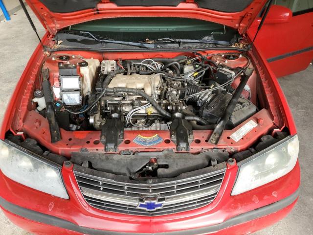 2G1WF52E949170702 - 2004 CHEVROLET IMPALA RED photo 11