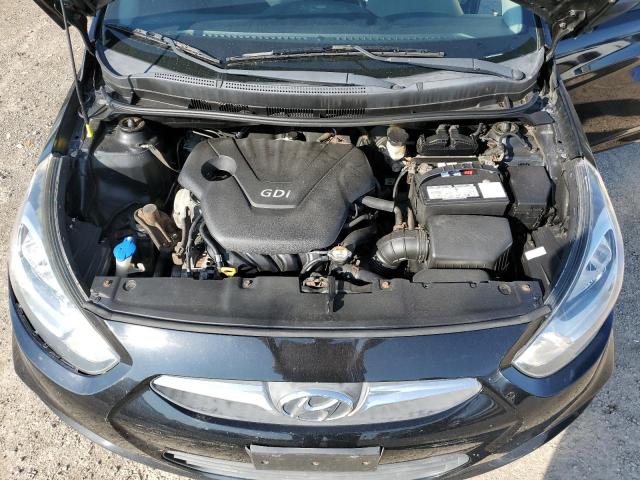 KMHCT5AE0CU053639 - 2012 HYUNDAI ACCENT GLS BLACK photo 11