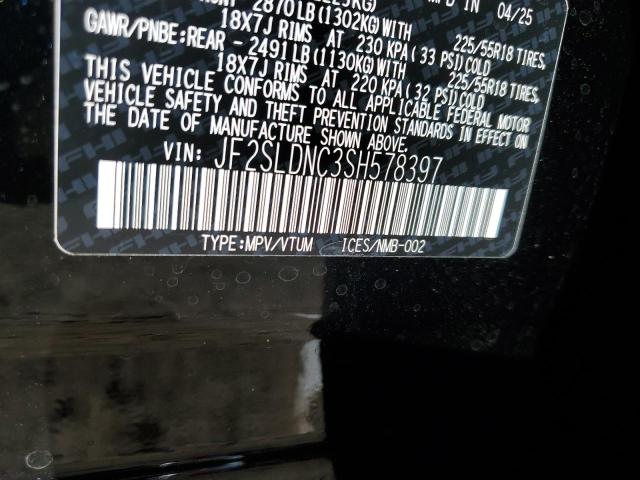 JF2SLDNC3SH578397 - 2025 SUBARU FORESTER LIMITED Siyah fotoğraf 12