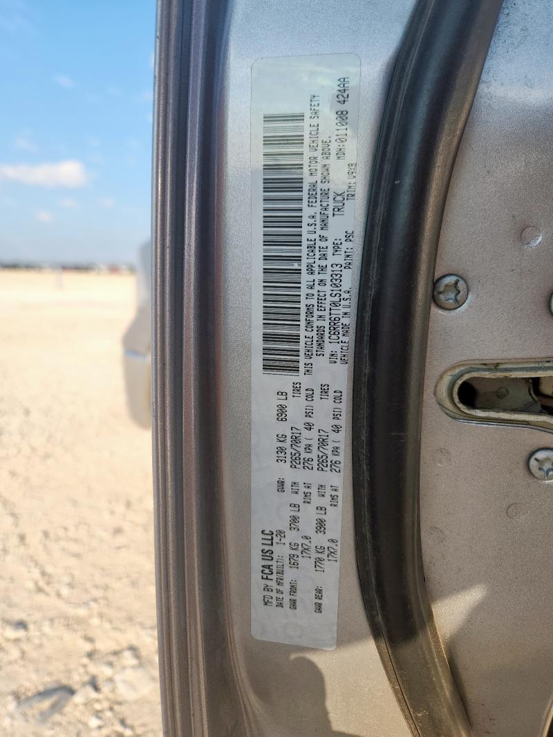 1C6RR6TT0LS103313 - 2020 RAM 1500 CLASS SLT SILVER photo 13