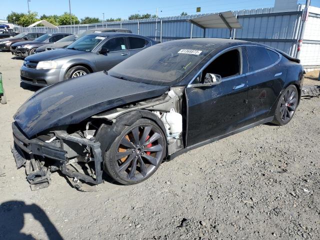 5YJSA1H26EFP68737 - 2014 TESLA MODEL S Սև լուսանկար 1