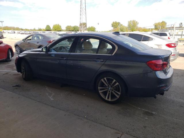 WBA8D9G52HNT91189 - 2017 BMW 330 XI GRAY photo 2