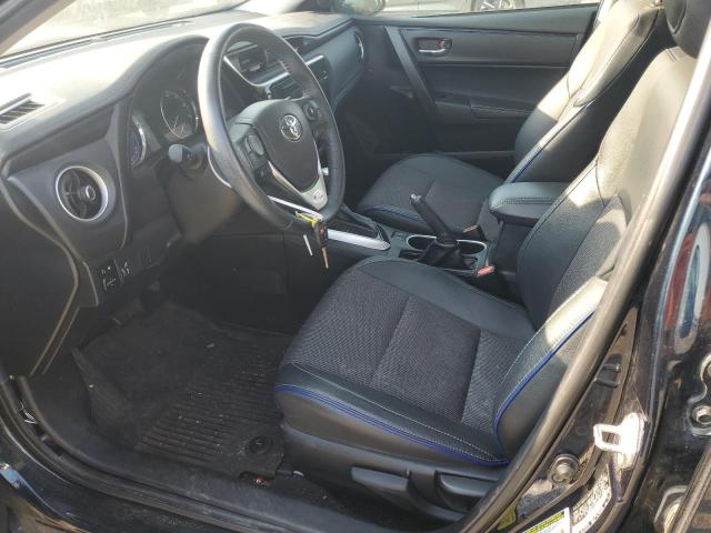 2T1BURHE4JC019319 - 2018 TOYOTA COROLLA L BLUE photo 7