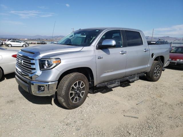 5TFHY5F18JX743958 - 2018 TOYOTA TUNDRA CREWMAX LIMITED SILVER photo 1