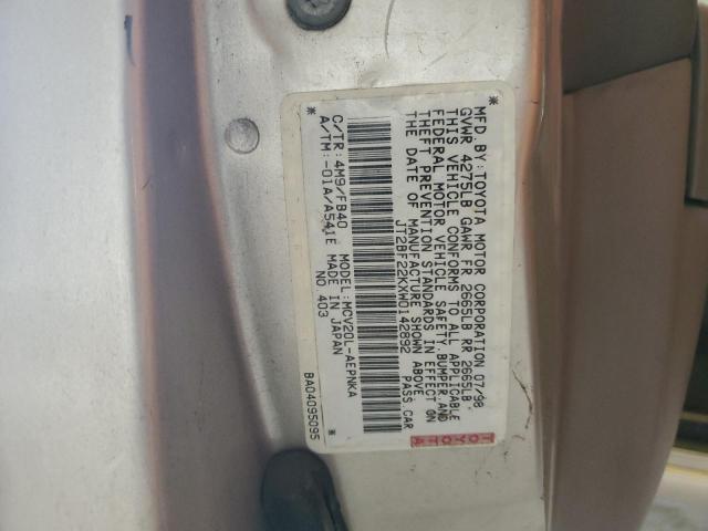 JT2BF22KXW0142892 - 1998 TOYOTA CAMRY CE GOLD photo 12