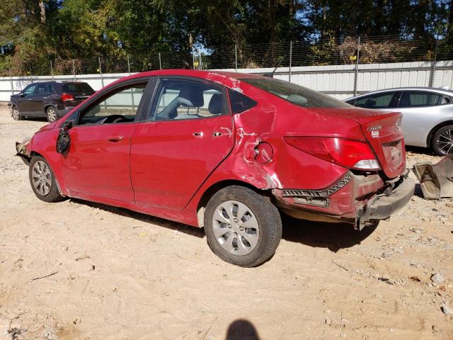 KMHCT4AE5GU103466 - 2016 HYUNDAI ACCENT SE RED photo 2