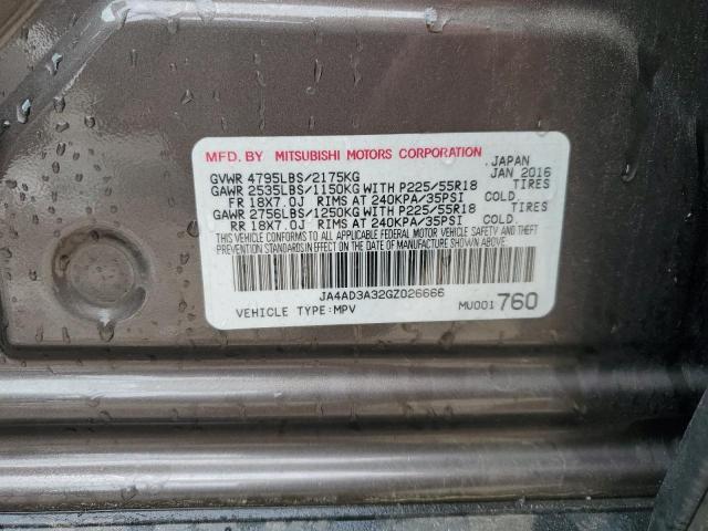 JA4AD3A32GZ026666 - 2016 MITSUBISHI OUTLANDER SE 石墨色 照片 13