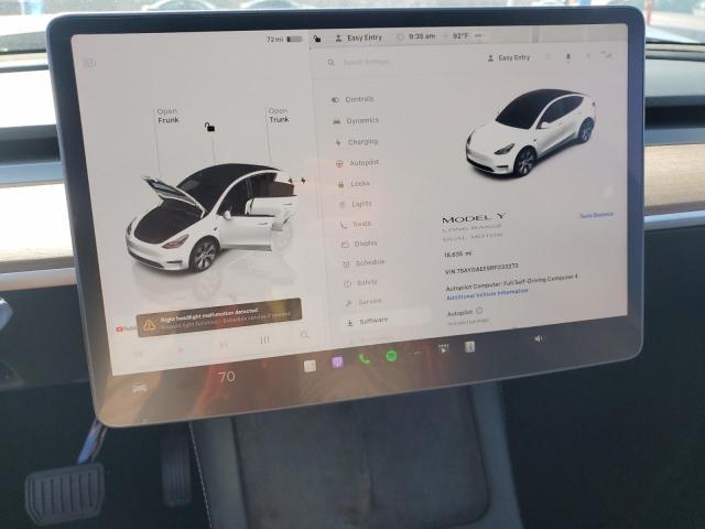 7SAYGAEE8RF033273 - 2024 TESLA MODEL Y შავი ფოტო 9