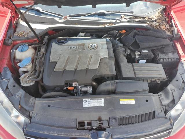 3VWPL7AJ0EM600959 - 2014 VOLKSWAGEN JETTA TDI RED photo 11