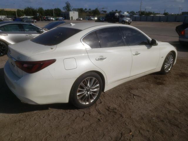 JN1EV7AP6KM540446 - 2019 INFINITI Q50 LUXE WHITE photo 3