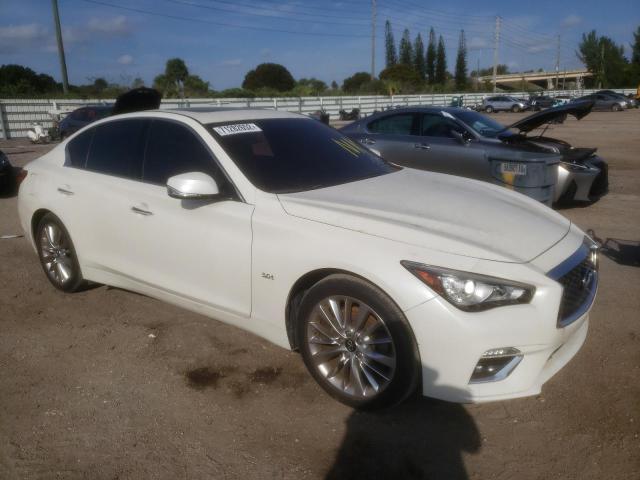 JN1EV7AP6KM540446 - 2019 INFINITI Q50 LUXE WHITE photo 4