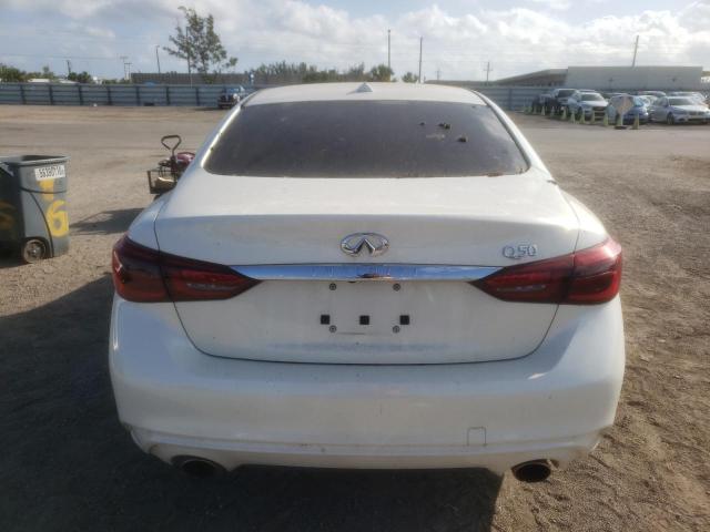 JN1EV7AP6KM540446 - 2019 INFINITI Q50 LUXE WHITE photo 6