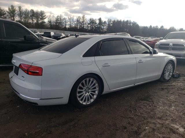 WAU3GAFD9FN028591 - 2015 AUDI A8 L QUATTRO WHITE photo 3