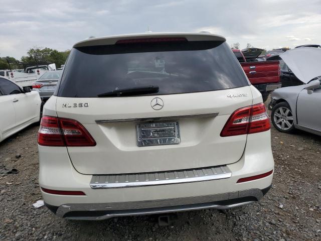 4JGDA5HB9CA041738 - 2012 MERCEDES-BENZ ML 350 4MATIC WHITE photo 6