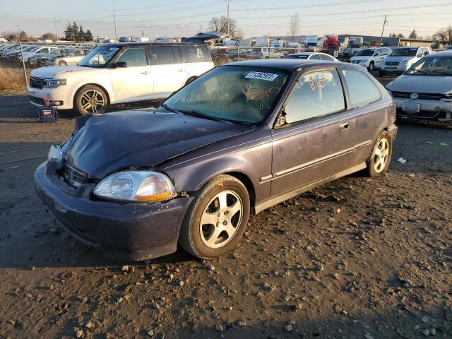 2HGEJ6429VH120109 - 1997 HONDA CIVIC CX PURPLE photo 1