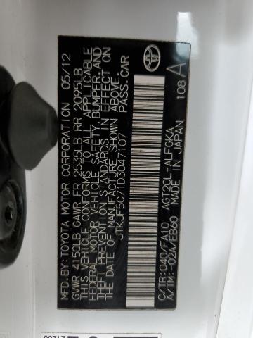 JTKJF5C71D3047107 - 2013 TOYOTA SCION TC Ağ foto 12