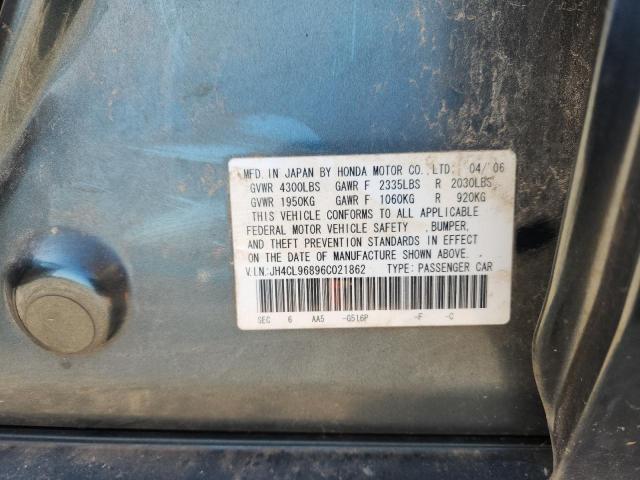 JH4CL96896C021862 - 2006 ACURA TSX TURQUOISE photo 12