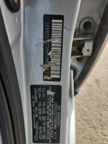 KMHCN46C27U105631 - 2007 HYUNDAI ACCENT GLS 银色 照片 12