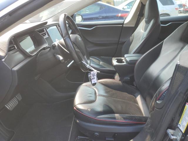 5YJSA1H10EFP47874 - 2014 TESLA MODEL S BLUE photo 7