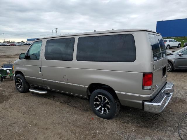 1FMRE11L71HB52900 - 2001 FORD ECONOLINE E150 WAGON TAN photo 2