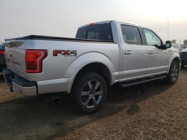 1FTEW1EG3FFC41704 - 2015 FORD F150 SUPERCREW SILVER photo 3