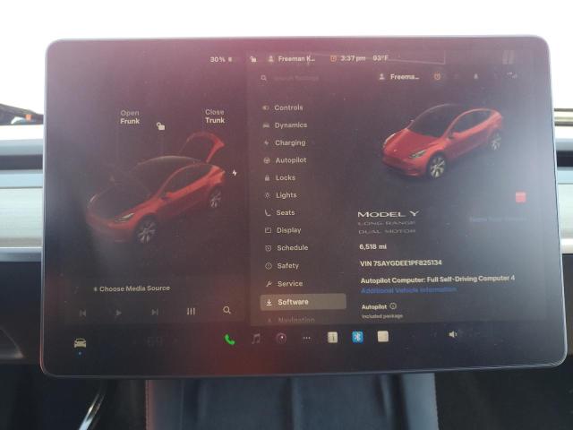 7SAYGDEE1PF825134 - 2023 TESLA MODEL Y Qırmızı foto 9