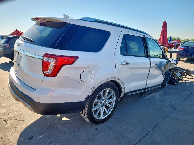 1FM5K7F87HGC27223 - 2017 FORD EXPLORER LIMITED თეთრი ფოტო 3